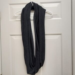 MM. Lafleur 100% Extra Fine Merino Wool Infinity Scarf Italy Charcoal Gray OS